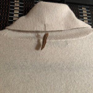Saks Fifth Avenue beige turtle-neck